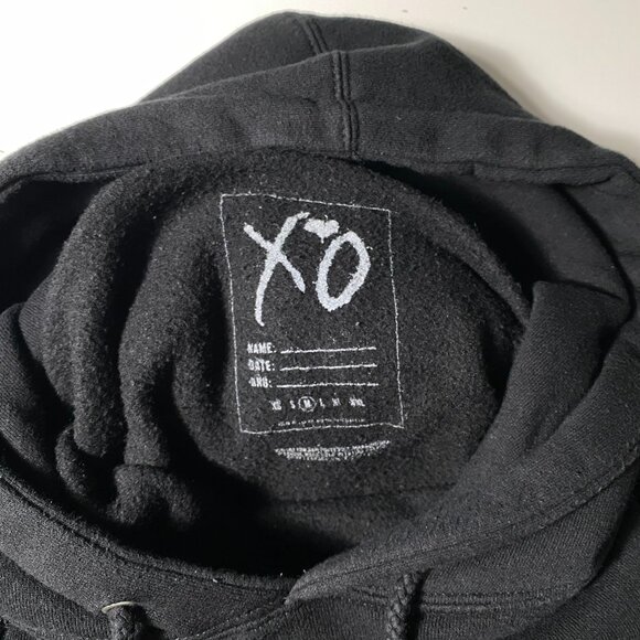 XO "If it Aint XO Then it Gotta Go" The Weeknd Starboy Tour Hoodie Black mens M - Picture 6 of 7